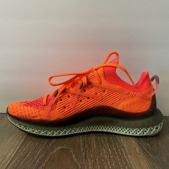 Adidas 4D Fusio Prime Knit Running Shoes Screaming Orange FY5929 Mens 7.5 NEW main image 2